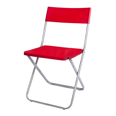 Chaise en plastique rouge KC104